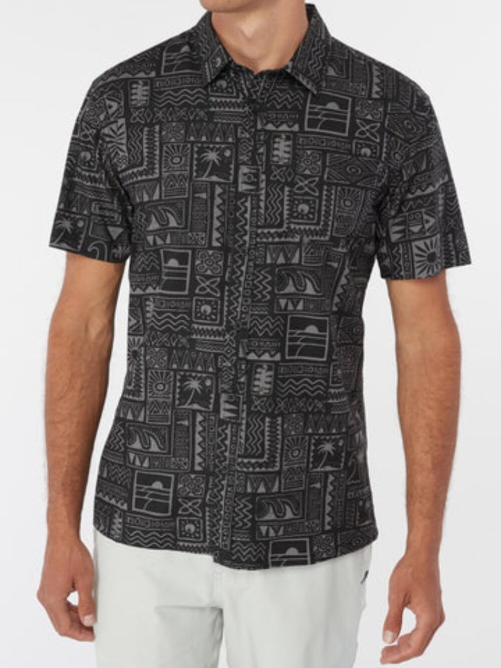 NWT O'NEILL Short Sleeve Button Up Shirt Men's Medium